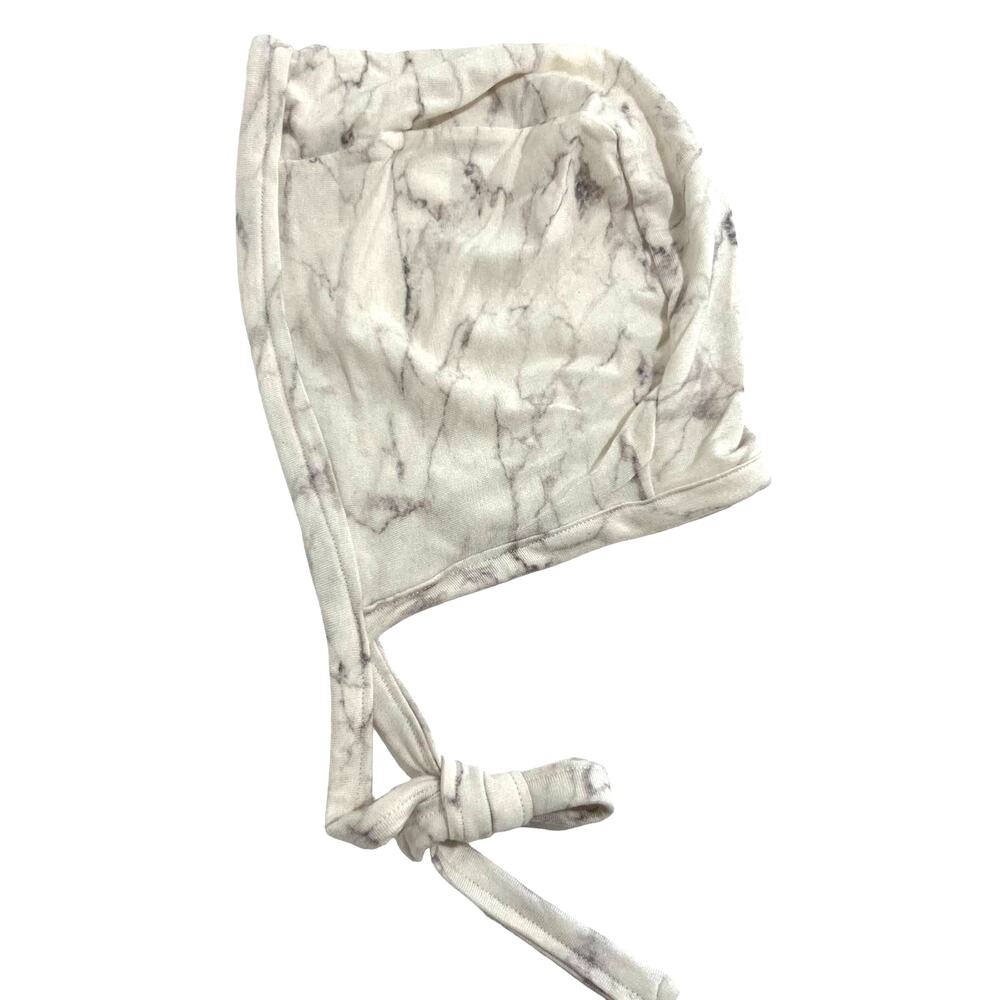 White Marble Toddler Bonnet